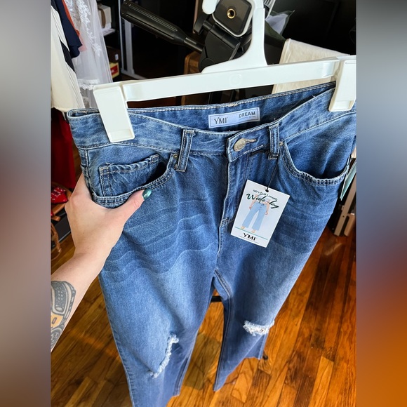 YMI Denim - NEW With Tags YMI Dream Authentic Denim 90’s Wide Leg High Waisted Jeans 1 of 2